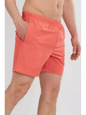 Fundango Bono Print Boardshort férfi fürdőnadrág rózsaszín színben 1