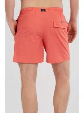 Fundango Bono Print Boardshort férfi fürdőnadrág rózsaszín színben 3