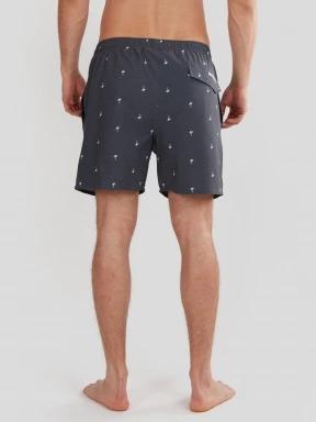Fundango Bono Print Boardshort férfi boardshort sötétkék színben 3