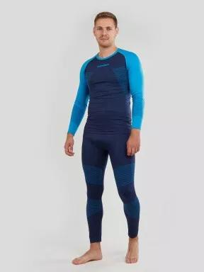 Fundango Seamless Baselayer Set férfi aláöltöző szett kék színben 1