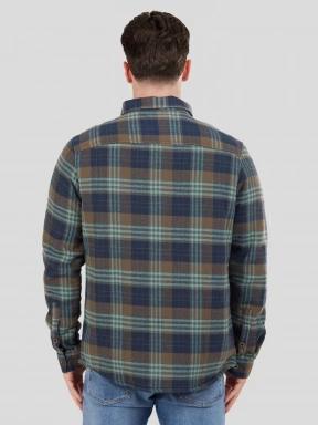 Fundango Roddy Lined Shirt férfi ingkabát kék színben 3