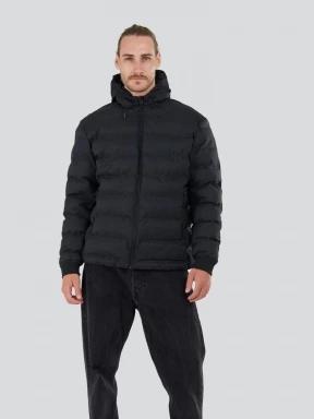Fundango Patriot Padded Jacket férfi steppelt átmeneti kabát fekete színben 1