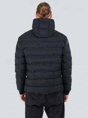 Fundango Patriot Padded Jacket férfi steppelt átmeneti kabát fekete színben 3