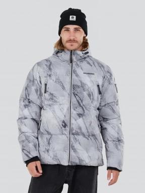 Fundango Ewan Puffer Jacket férfi átmeneti kabát szürke színben 1