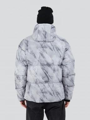Fundango Ewan Puffer Jacket férfi átmeneti kabát szürke színben 3