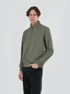 Fundango Harrington Casual Jacket férfi átmeneti kabát zöld színben 1