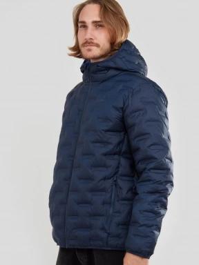 Fundango Smoke Hooded Jacket utcai kabát kék színben 1