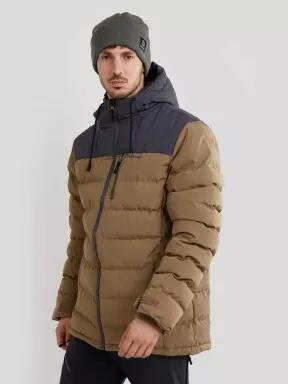Fundango Passat Padded Jacket férfi utcai kabát barna színben 1