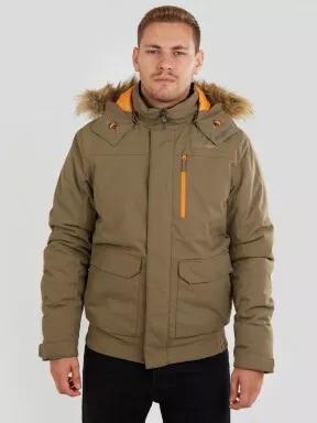 Fundango Carbone Bomber Jacket férfi utcai kabát barna színben 1