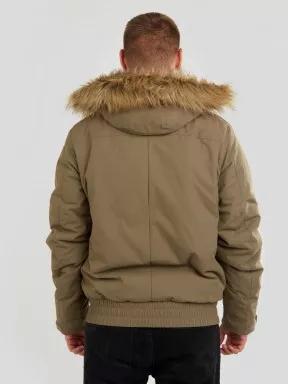 Fundango Carbone Bomber Jacket férfi utcai kabát barna színben 3