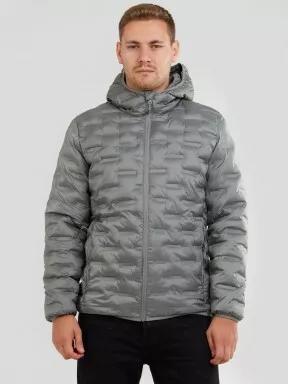 Fundango Smoke Hooded Jacket férfi utcai kabát szürke színben 1