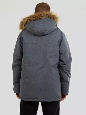 Fundango Spirit Parka Jacket férfi télikabát szürke színben 3