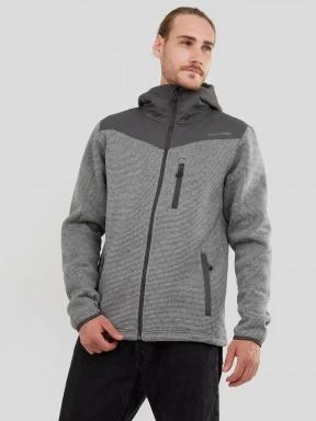 Fundango Ashford Insulated Fleece Jacket férfi polár pulóver szürke színben 1