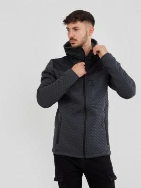 Fundango Ashford Insulated Fleece Jacket férfi polár pulóver fekete színben 1
