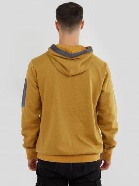 Fundango Force Tech Pullover férfi pulóver barna színben 3