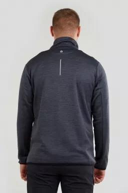 Fundango Jefferson Fleece Jacket férfi polár pulóver fekete színben 3