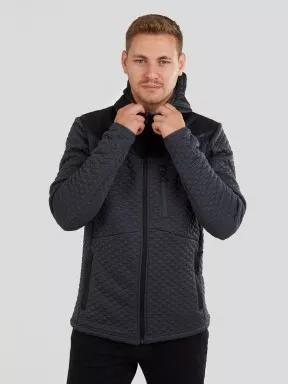 Fundango Ashford Insulated Fleece Jacket férfi utcai kabát fekete színben 1