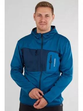 Fundango FOX Hybrid Jacket férfi polár pulóver világoskék színben 1