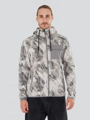 Fundango Nestor Fleece Jacket férfi polár pulóver szürke színben 1