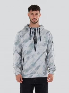 Fundango Astrea Tech Pullover férfi pulóver szürke színben 1