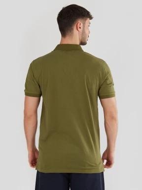 Fundango Incognito Mono Poloshirt férfi galléros póló oliva színben 3