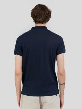 Fundango Incognito Mono Poloshirt férfi galléros póló sötétkék színben 3