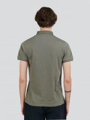 Fundango Incognito Mono Poloshirt férfi galléros póló oliva színben 3