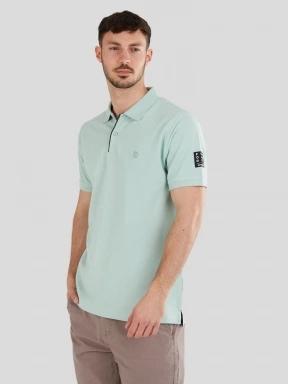 Fundango Molton Poloshirt férfi galléros póló világoskék színben 1