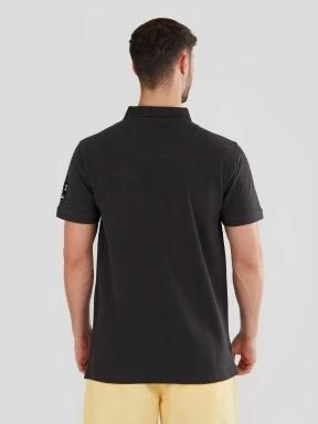 Fundango Molton Poloshirt férfi galléros póló szürke színben 3