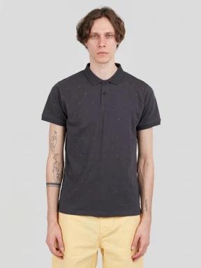 Fundango Icon Poloshirt férfi galléros póló fekete színben 1