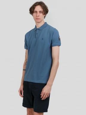 Fundango Insignia Poloshirt férfi galléros póló kék színben 1