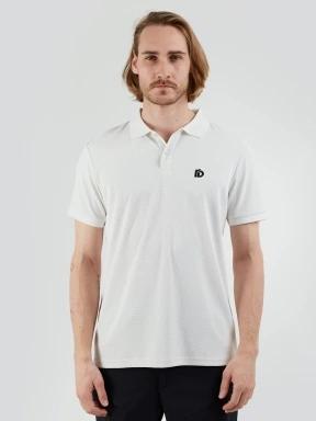 Fundango Zeno Tech Poloshirt férfi rövid ujjú sport póló fehér színben 1