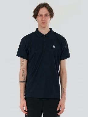 Fundango Zeno Tech Poloshirt férfi rövid ujjú sport póló sötétkék színben 1