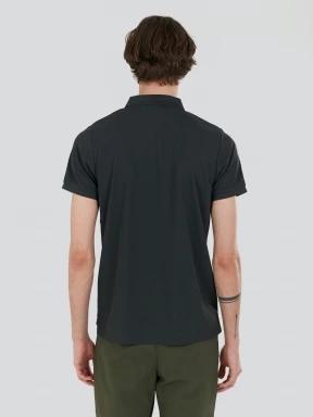 Fundango Zeno Tech Poloshirt férfi rövid ujjú sport póló szürke színben 3