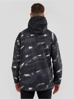 Fundango Salmo Logo Anorak férfi esőkabát fekete színben 3