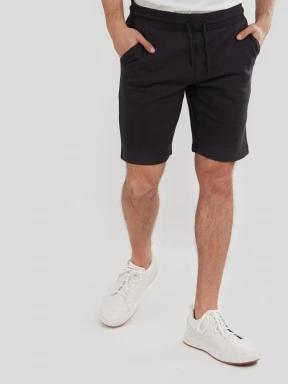 Fundango Delon Sweatshort férfi tréning rövidnadrág fekete színben 1