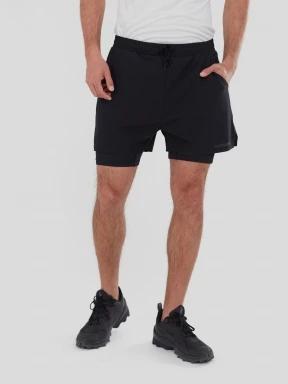 Fundango Corris Running Shorts férfi sport rövidnadrág fekete színben 1