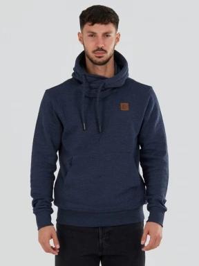 Fundango Conor Hooded Sweatshirt férfi kapucnis pulóver sötétkék színben 1