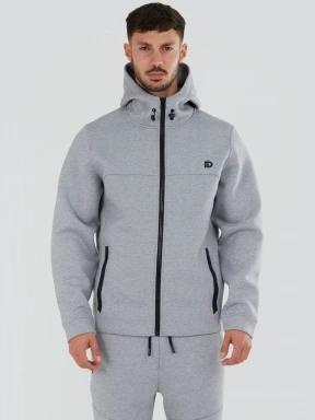 Fundango Hamal Tech Hoodie férfi kapucnis pulóver szürke színben 1