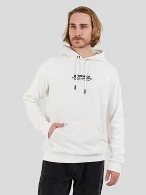 Fundango Kronos Hooded Sweatshirt férfi pulóver fehér színben 1