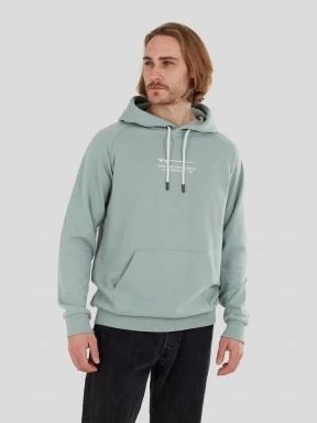 Fundango Kronos Hooded Sweatshirt férfi pulóver zöld színben 3