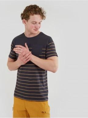 Fundango Jaggy Pocket T-shirt férfi rövid ujjú póló szürke színben 1