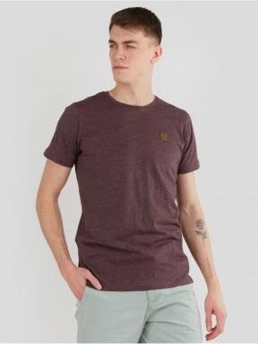 Fundango Jaggy Structured T-Shirt férfi rövid ujjú póló piros színben 1