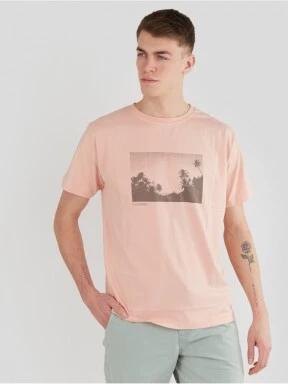 Fundango Talmer T-shirt férfi rövid ujjú póló rózsaszín színben 1