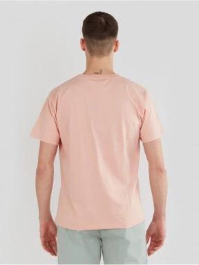 Fundango Talmer T-shirt férfi rövid ujjú póló rózsaszín színben 3