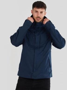 Fundango Managa jacket férfi átmeneti kabát sötétkék színben 1