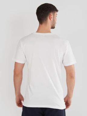 Fundango Basic-T Logo 04 férfi rövid ujjú póló fehér színben 3