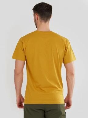 Fundango Basic-T Logo 12 férfi rövid ujjú póló sárga színben 3
