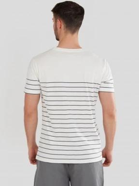 Fundango Jaggy Pocket T-shirt férfi rövid ujjú póló fehér színben 3