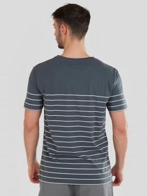 Fundango Jaggy Pocket T-shirt férfi rövid ujjú póló szürke színben 3